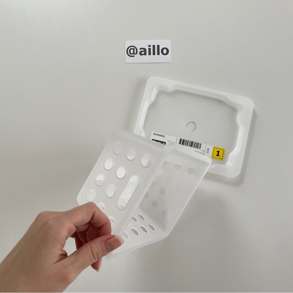 IKEA RUNDBAL Storage box with lid, natural - Picture 5 of 15